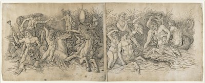 Bataille des dieux de la mer, années 1470 - Andrea Mantegna